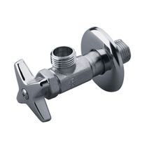 Llave Angular Bronce Cruz para Tubo de Abasto 1/2" | FV
