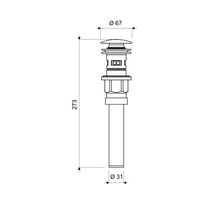 Desagüe Plástico Push para Lavabo 1 1/4" | FV