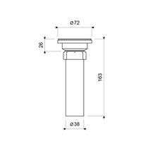 Desagüe de Rejilla Plateado 1 1/2" | FV