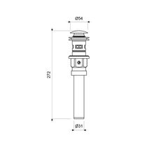 Desagüe Plástico Push Negro 1 1/4" | FV
