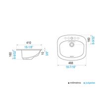 Lavamanos Aurora Premarcado E225-BO | FV