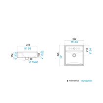 Lavamanos Vessel Mozart Blanco E324-BL | FV