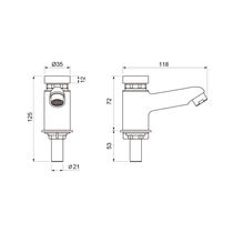 Llave Pressmatic de Mesa para Lavabo Cromada | FV