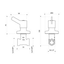 Llave de Ducha Treviso Cromada | FV