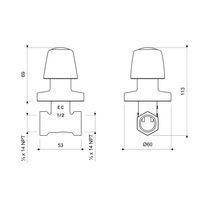 Llave de Ducha Capri Cromada | FV