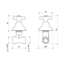 Llave de Ducha New Port Cromada | FV