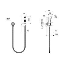 Llave Individual con Ducha Spray Capri | FV