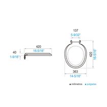 Asiento de Baño Milán Blanco E101.08-BL | FV