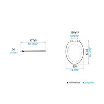 Asiento de Baño Nápoli Bone E101.04-BO | FV