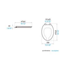 Asiento de Baño Elongado Quantum E101.09-BL | FV