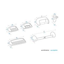 Juego Accesorios Porcelana Blanco Durfix E579.15-BL | FV