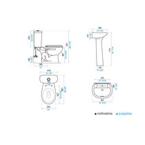 Combo Sanitario Ideal Roma Blanco con Llave | FV