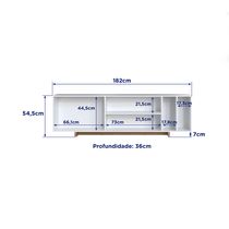 Mesa para TV Nomad 65" 1 Puerta | Delmarco Moveis