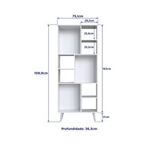 Estantería 3 Puertas y 6 Nichos | Delmarco Moveis