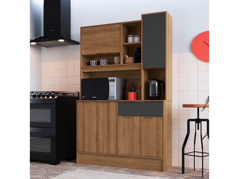 Mueble de cocina Delmarco 6 Puertas 1 Cajón Miel y Arena