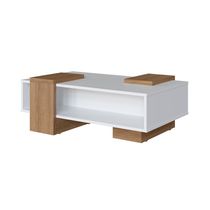 Mesa de Centro Sense Blanco/Miel | Delmarco Moveis