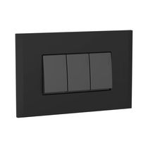 Interruptor Triple 3W 15A Negro | Bticino