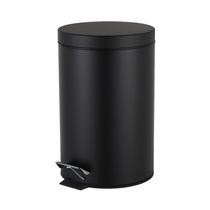 Tacho Redondo Negro de 12 Litros con Pedal | Orange