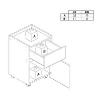 Mueble Multiuso Liberdade Blanco | Politorno