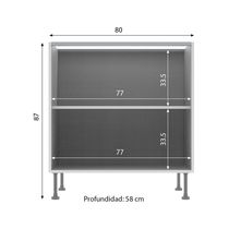Módulo Bajo Blanco 80x87cm