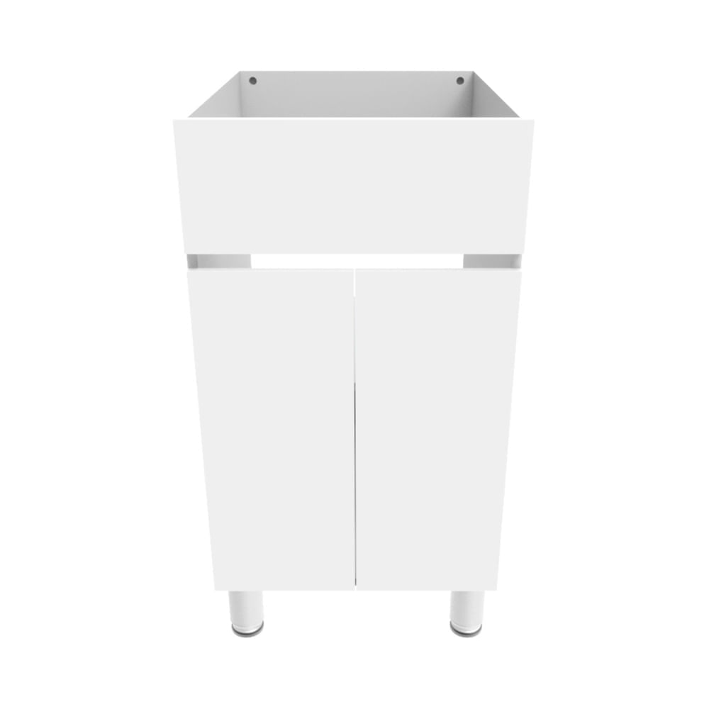 Aislado del armario con lavadero extraíble incorporado conveniente wa en  fondo blanco blanco