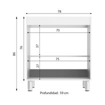 Mueble para Lavadero Blanco 78cm x 86cm