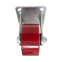 Garrucha Fija Industrial Roja 4x2" | JEM