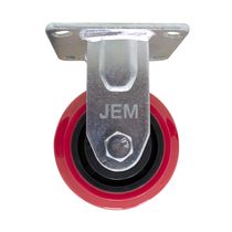 Garrucha Fija Plataforma Roja 4x2" | JEM
