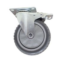Garrucha Giratoria Plataforma Gris 5" | JEM