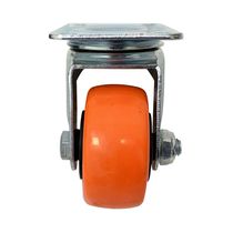 Garrucha Giratoria Plataforma Naranja 2-1/2" | JEM