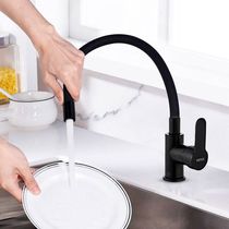Llave para Lavaplatos Mueble Monom Flex Negro | Yetka