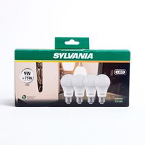 Foco LED A60 9W Luz Cálida Pack x4 | Sylvania