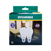 Foco LED A60 12W Luz Cálida Caja x2 | Sylvania