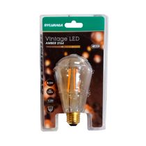 Foco Vintage LED Amber ST64 8.5W Luz Calida | Sylvania