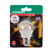 Foco LED Globo 6W Luz Cálida E27 | Sylvania