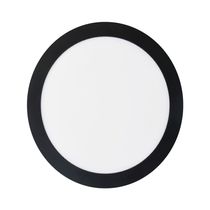 Panel LED Redondo Empotrable 12W Luz Día Aro Negro | Sylvania