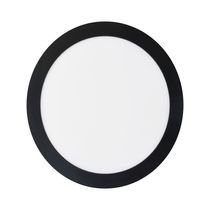 Panel LED Redondo Empotrable 18W Luz Día Aro Negro | Sylvania