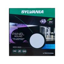 Panel LED Redondo Empotrable 18W Luz Día Aro Negro | Sylvania