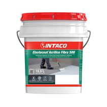 Elastocoat Acrílico Fibra 500 Blanco 18.9 Litros | Intaco