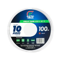 Cable Flexible THHN #10 Unilay 600V 100m Blanco | Electrocable