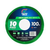 Cable Flexible THHN #10 Unilay 600V 100m Verde | Electrocable