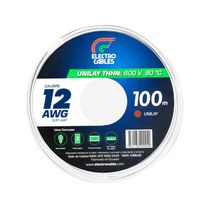 Cable Flexible THHN #12 Unilay 600V 100m Blanco | Electrocable