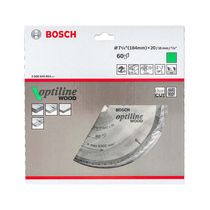 Disco de Sierra Circular Optiline 184x20mmx60D | Bosch