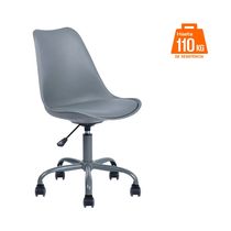 Silla Giratoria para Oficina Rialto Gris | Orange