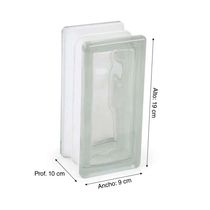 Bloque de Vidrio 1/2 Block 19x9cm | Seves
