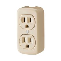 Toma Sobrepuesto Doble 15A 125V Beige | Cooper