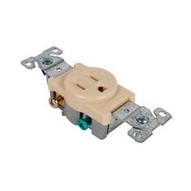 Toma Simple Polarizado 15A 125V Beige | Cooper