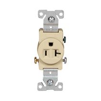 Toma Simple Polarizado 20A 125V Beige | Cooper