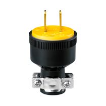 Enchufe 2P 15A 125V con Abrazadera Negro | Cooper
