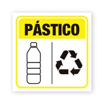 Señalética Adhesiva para Reciclar Plástico